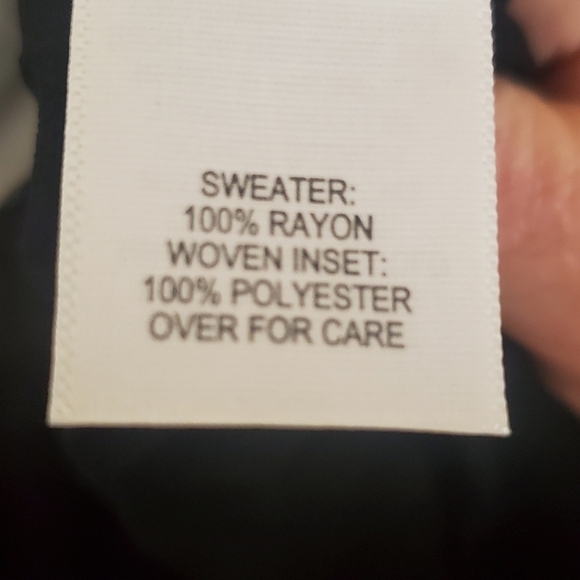 Relativity  open cardigan.  NWT. Black pleated sheet sz 2x. - Picture 10 of 10